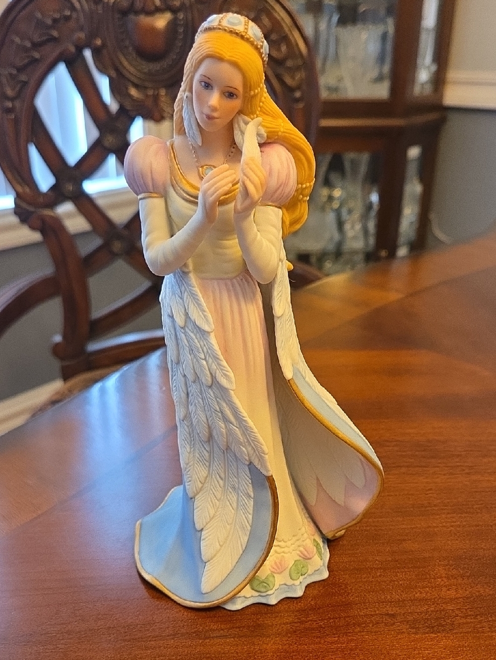 Lenox White and Gold 'Swan Princess' Porcelain Figurine